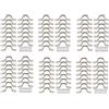 Vjsujehgy 90Pcs Piastra Peck in Acciaio Piastre Ad Occhio Gancio A Soffitto Kayak Piastra Ad Occhio Kayak Pad per Kayak Canoa, Kayak Canoa Rigging