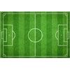 HAPINARY Tappetino da Calcio Decorativo in PVC Antiscivolo Verde, Resistente e Creativo per Camera da Letto e Soggiorno Design Semplice ed Elegante a Forma di da Calcio