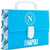 Colourbook Minipoly Ufficiale Napoli, Valigetta Scuola con Manico, Kit Cancelleria per Bambini, 4 Varianti Colore, Set Regalo con Pennarelli e Album da Colorare (Dark Blue)