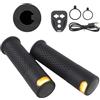 Generico Electric Scooter Turn Signals - LED Handlebar Grip Lights With Remote Control Waterproof Rechargeable Warning Indicators | Bike Scooter Safety Indicators For Night Riding Urban Travel Outdoor Use