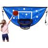 Générique Cerchio da basket per trampolino - Pannello leggero a clip con mini palla - Accessorio da gioco di basket Dunk per - trampolino da aggiungere su cerchio per interni ed esterni