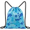 Satiskid 1 borsa da nuoto impermeabile, separazione asciutta e bagnata, zaino con coulisse per nuoto, leggero sacca da palestra per sport in spiaggia e piscina, blu, 32 x 38 cm