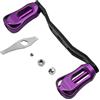 CAZSTYK Manico per mulinello da pesca in fibra di carbonio leggero per mulinelli da pesca a traina Baitcast Accessorio di ricambio Mulinelli da pesca Maniglia Impugnatura in metallo