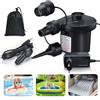 Roselee Pompa ad aria elettrica, pompa ad aria per materasso ad aria 2 in 1, pompa elettrica gonfiabile e sgonfiabile, pompa ad aria portatile elettrica con 3 ugelli per materasso, piscina, materasso ad aria