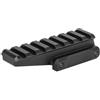 Aimsniper Supporto alzata offset da 5,7 cm con base di arresto a strappo | 8 slot, per guida da 20 mm