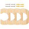 Générique Paddle Hold Hanger Kayak - Paddle Kayak da parete in legno durevole, supporto per canottaggio kayyak | Rack di stoccaggio per paddle in legno | Rack di stoccaggio Kayyak | per balconi