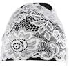 VILLCASE Cuffia da Nuoto Donna in Pu Pizzo Raffinato, Flessibile e Facile da Indossare, Cappello Bagno per Piscina e Spiaggia Nero