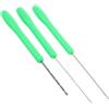 GATHINESS 3 Pezzi Ago per Esche da Pesca in Acciaio ad Alto Tenore di Carbonio con Impugnatura Antiscivolo, Kit Ago per Innesco Vermi e Esche, Materiale Abs, per Pesca alla Carpa in Mare