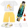 Generico Set Mini Scooter per Dita | Punta delle Dita Movimento Giocattoli Giochi Scooter Skateboard | Regali di Compleanno per Bambini Giochi da Tavolo