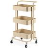 Generico Portaoggetti For Manubri A 3 Livelli, Carrello For Attrezzature Da Palestra Portatile, Con Ruote E Maniglie Frenate, Può Contenere 12-16, Capacità Di Peso 150 Kg(Color-1)