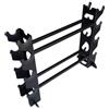 Generico Rastrelliera Professionale For Manubri A 4/5 Livelli, Supporto For Bilanciere For Allenamento Di Forza, Verticale For Pesi In Acciaio Al Carbonio, Capacità Peso 150 Kg, For 15-25(5-Tier)
