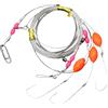 PXZH Bobine mobili riflettenti galleggianti con filo in nylon rinforzato e gancio resistente regolabile per quasi acqua incandescente galleggiante da pesca