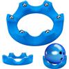 DICOSMETIC Supporto per palla da bowling blu con cuscinetto, 14,5 x 3 cm, supporto per palla di ricambio, girevole a 360°, per prestazioni ottimali, pulizia e lucidatura