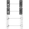 BE-TOOL 4 limitatori per finestre, autoadesivi, per la sicurezza domestica, limitatori per cavi di sicurezza per finestre in UPVC, porta del frigorifero, sicurezza per animali domestici, a prova di bambino