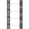 BE-TOOL 4 limitatori per finestre, autoadesivi, per la sicurezza domestica, limitatori per cavi di sicurezza per finestre in UPVC, porta del frigorifero, sicurezza per animali domestici, a prova di bambino