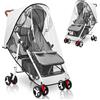 HOTUT Parapioggia Passeggino Universale, Passeggino Parapioggia Trasparente, Parapioggia Passeggino per Carrozzina, Parapioggia comfort Fit Most Strollers a Prova di Pioggia Polvere Neve