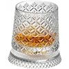 hogarevrumah Bicchieri da whisky rotanti a 360°, con sottobicchieri luminosi a LED, bicchieri trasparenti rotanti da 270 ml, per scotch e bourbon, bicchieri da cocktail per feste a casa, regalo per gli amanti del