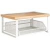 Generic Scaffale portaoggetti da scrivania, a doppio strato, resistente, per bustine di tè, per bancone, casa, dormitorio, soggiorno, sala meditazione, appartamento, bar, donne, uomini, adolescenti