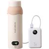 Lawnrden bollitore elettrico da viaggio, bollitore elettrico portatile, 500 ml da viaggio con 6 impostazioni di temperatura, doppia alimentazione USB-C/220 V, 12 ore di mantenimento in caldo, acciaio inossida