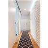 rugsx Passatoia antiscivolo TRELLIS - runner, corridoio, camera da letto, soggiorno, al metro, marrone 90x400 cm