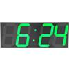 Susoso Orologio digitale da parete a LED con cavo di alimentazione lungo, luminosità regolabile, con timer preciso, due modalità di misurazione del tempo per palestre, 45 x 16 x 2,5 cm, nero