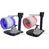 Trayneel Ventilatore USB compatto da tavolo con aspetto motore aeronautico, controllo della velocità variabile, umidificatore spray e luce posteriore a LED rossa per il comfort dello spazio di lavoro (blu)