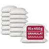 airself 15 x 450 g di ricarica per deumidificatori universali, granuli di deumidificazione in sacchetti di pile, adatti per deumidificatori standard