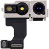 Risidamoy per iPhone 16 Plus Fotocamera Frontale Sostituzione 12MP Fotocamera Selfie Frontale 4K Dolby Vision 60fps Video Flex Cable Module Sensore di Prossimità Riparazione per Modelli A3291 A3290