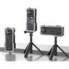 Generic Custodia protettiva in alluminio per gabbia di coniglio per Insta360 X5, supporto adattatore di espansione multifunzionale in metallo con copriobiettivo, con porta a vite da 1/4 accessori per action