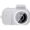 yuwqqoajv Mini fotocamera con colori vivaci Regalo di compleanno durevole e resistente alle cadute Mini fotocamera per cartoni animati Videoregistratore per ABS, bianco