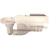 Cop Security 15-CDM16 - Telecamera di sicurezza finta a energia solare, colore: bianco