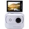 KIMISS Mini Videocamera D'azione 4K WiFi con Clip Magnetica, Ideale per Vlog, Viaggi, Ciclismo, Sci e Snowboard, con Design rimovibile. (WHITE)