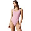 Calvin Klein Donna Costume da Bagno Scoop Back One Piece Schiena Scoperta, Blu (Skim Blue), S