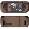 Btkigl Per Steam deck custodia protettiva colorata skin-friendly PC materiale custodia protettiva con stand accessori per console di gioco (marrone)
