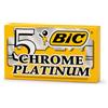 Bic 5 lamette da barba BIC gialle Chrome Platinum
