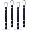 Generisch Nastro adesivo perizoma - 100 g in lega di poliestere, 18 x 6 x 0,5 cm, clip a strisce grande, set di componenti antiruggine, catena organizer per cintura da 4 pezzi, ideale per lavori di costruzione