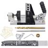 MNUvxzaewf Kit di fori tascabili professionale for stampi in acciaio for impieghi gravosi, trapano for tasselli a 3, kit viti for falegnameria con calibrazione for la lavorazione del legno