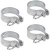 Alberts 820954 - Fascette per aste intrecciate, zincate a caldo, diametro 60 mm, set da 4 pezzi
