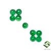 SBI Gems 3.75/4 MM Smeraldo Naturale Rotondo Cabochon Lotto 09 Pezzi 2.23 Cts Loose