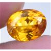 3.60 CT Naturale Giallo Dorato Zaffiro Eccellente Ovale Certificato Gemma
