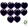SBI Gems Naturale Onice Nera Forma Cuore Taglio 6x6 MM Lotto 10 Pezzi 6.26 Cts Loose