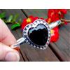 Bello Onice Nera Gemma 925 Argento Sterling Fatto a Mano Bracciale AC-79