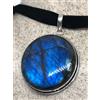 Gorgeous Gemma Di Labradorite Pendente In Argento Sterling 925 Fatto A Mano E-18