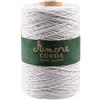 BORGO DE' PAZZI FIRENZE Corda 2mm Cotone (Bianco), Filo per Macramè, Cordino per Borse a Uncinetto e Fai da te, Filato per Uncinetto e Ferri Made in Italy, BORGO DE' PAZZI FIRENZE