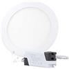 LEDLUX Lampada Faretto Pannello Led Da Incasso Rotondo 12W=100W Bianco Neutro Diametro 170mm