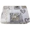 Euronovità Srl Trapuntina Shabby Love Trapunta Cuore Bianco Matrimoniale 250x260 cm copriletto Made in Italy