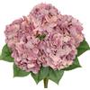 Hollyone Mazzo di ortensie rosa chiaro, fiori artificiali, grande bouquet di ortensie finte in seta sintetica per decorazione della casa, composizione floreale, matrimonio, bouquet di fiori,