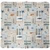 HOME ZEN HOUSEHOLD LINEN Tovaglia da Tavolo ART Camilla, 85 x 85 cm, centrino con Stampa Digitale (MARINO)