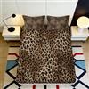 TJQHVMCX Lenzuolo con angoli leopardato 3D Microfibra tasca profonda Biancheria da letto camera Coprimaterasso leopardato antiscivolo per adulti 200x220x25cm 160x200x25cm