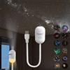 Generico Proiettore galassia 2 in 1 con luce notturna, con 3/6/12 pellicole scorrevoli, per luce portatile USB con cielo stellato, rotazione a 360°, con luminosità dimmerabile per camera da letto. (12pcs)